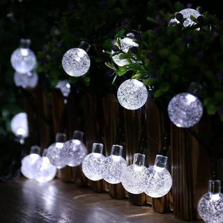 YOU GLOW GIRL Solar Outdoor Net Lights – 6.6ft X 9.8ft, 200 LEDs, 8 Modes, Auto On/Off, Blue, IP44 Waterproof For Garden, Bushes, Patio