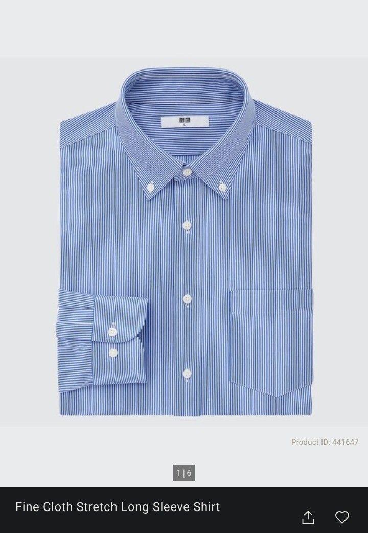UNIQLO Stretch Long Sleeve Shirt (Button Down) (Category: Tshirts & Polo Shirts ) located in Batangas. Submitted by auguscth (Listing ID 1383715753, Image 1). Description: 200 + sf.