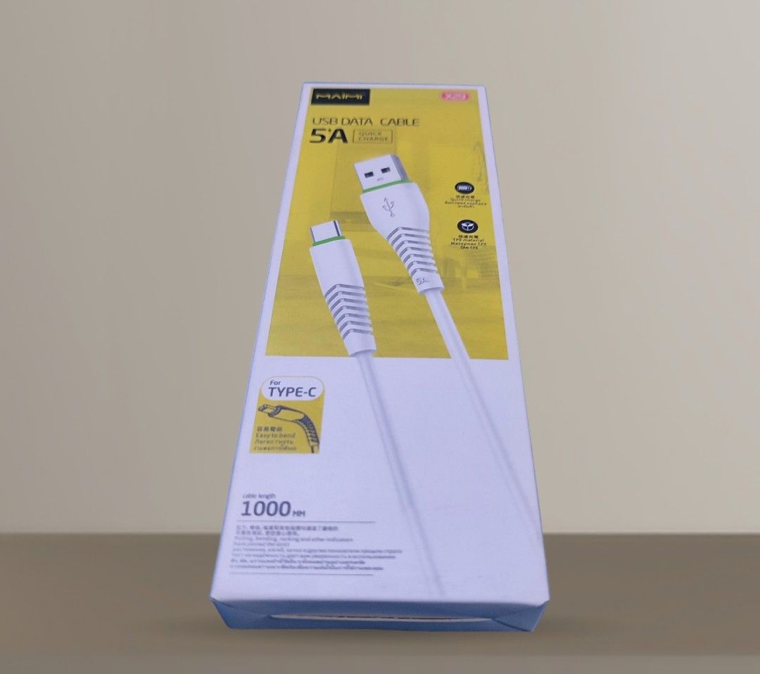 USB to Type-C Cable (Category: Cables & Adaptors) located in Quezon City. Submitted by webbster070 (Listing ID 1383796605, Image 2). Description: Brand New MAIMI USB to Type-C Quick Charge Cable. Price: P50 Location Hamilton residences Parañaque City. Bulk order: P45 for 5 pieces above..