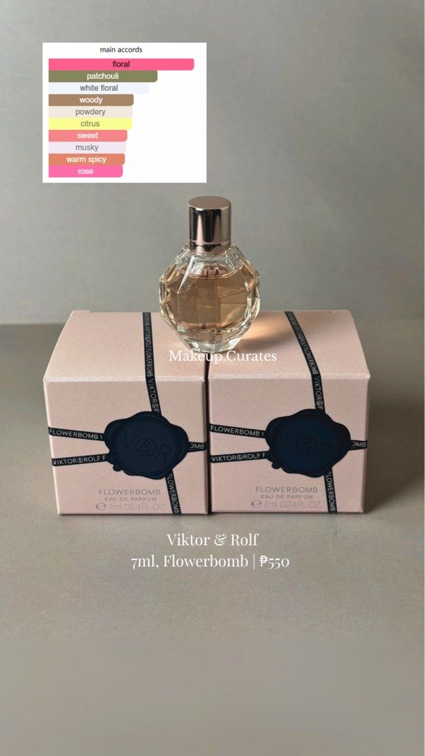 Viktor & Rolf Flowerbomb Mini (Category: Fragrance & Deodorants) located in Manila. Submitted by makeupcurates (Listing ID 1383790876, Image 1). Description: V&R Flowerbomb Mini Lowest price already. Not entertaining discounts for this one. Guaranteed Authentic Available on hand and ready to ship.