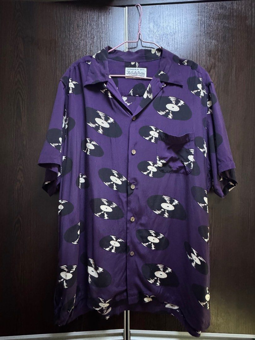 Wacko Maria record Hawaiian shirt （分類：T-shirt、恤衫、有領衫）位於 Hong Kong。 由 povvv11.11 提交（商品編號 1383767783，圖片 1）。簡介： Wacko Maria Record Hawaiian Shirt Colour : Purple Size:XL $500 Rare 少著 可tst / mk mtr trade 。