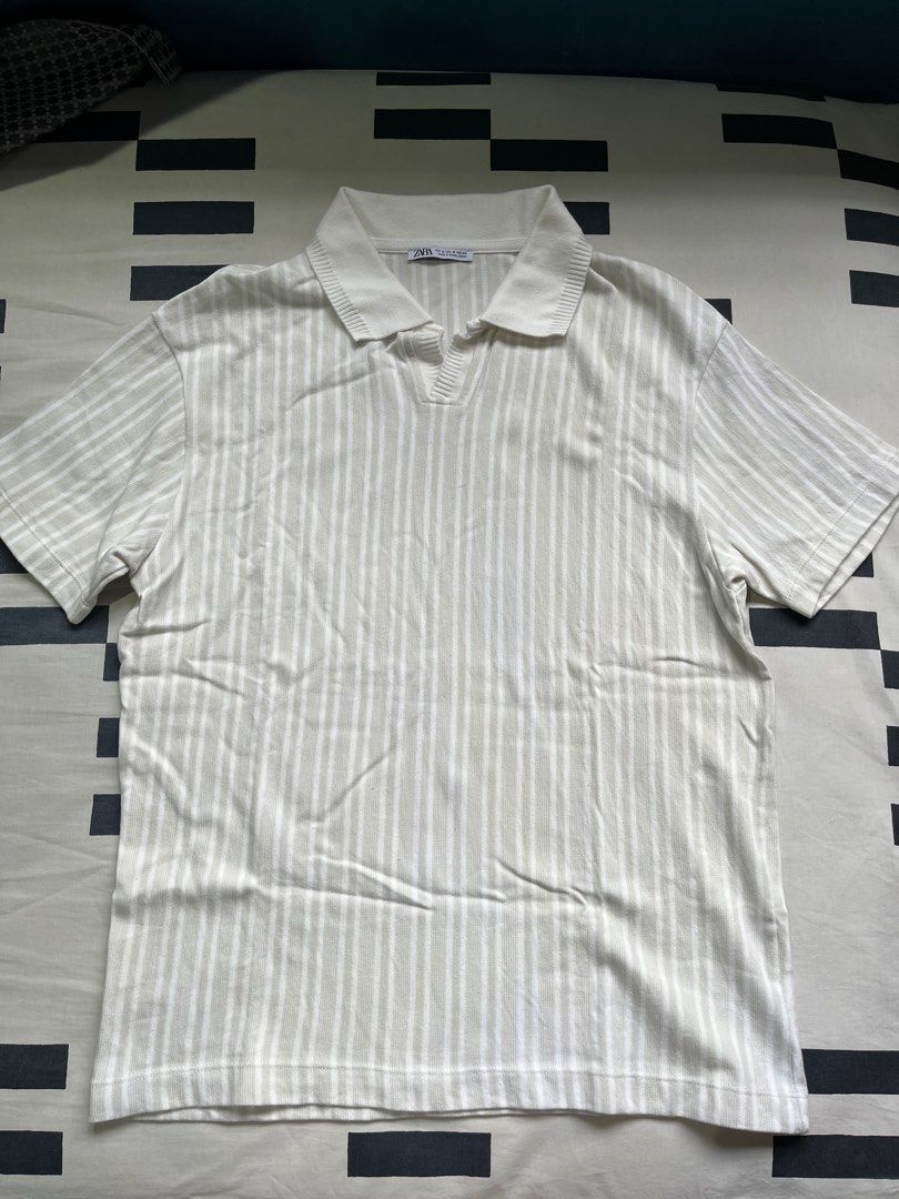 Zara Buttonless Polo Shirt (stripes) (Category: Tshirts & Polo Shirts ) located in Las Pinas. Submitted by popoy21 (Listing ID 1383770573, Image 1). Description: Almost bnew; used once W: 19 L: 28.5 Sleeve: 8 RFS: Unloading SF and booking c/o buyer Delivery via Grab/Lalamove or COD via LBC Location: usually Las Pinas | Mandaluyong Available if posted; firm price posted already Check my profile for other same size items.