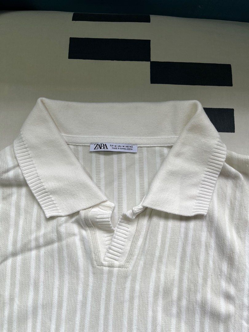 Zara Buttonless Polo Shirt (stripes) (Category: Tshirts & Polo Shirts ) located in Las Pinas. Submitted by popoy21 (Listing ID 1383770573, Image 2). Description: Almost bnew; used once W: 19 L: 28.5 Sleeve: 8 RFS: Unloading SF and booking c/o buyer Delivery via Grab/Lalamove or COD via LBC Location: usually Las Pinas | Mandaluyong Available if posted; firm price posted already Check my profile for other same size items.