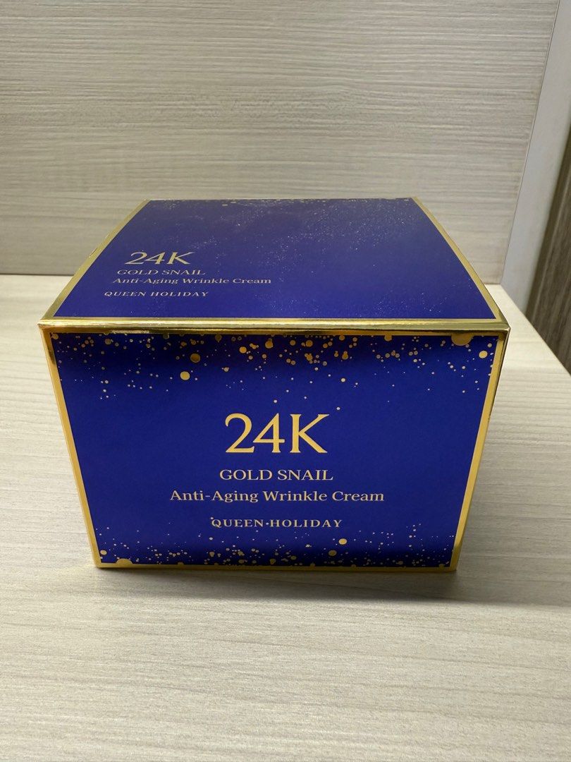 24K黃金蝸牛抗衰老除皺面霜Queen Holiday 24K Gold Snail Anti-Aging