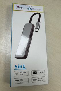 5 in 1 Typc C hub (pd 100w hdmi usb male usb female) USB3.0 PD HDMI