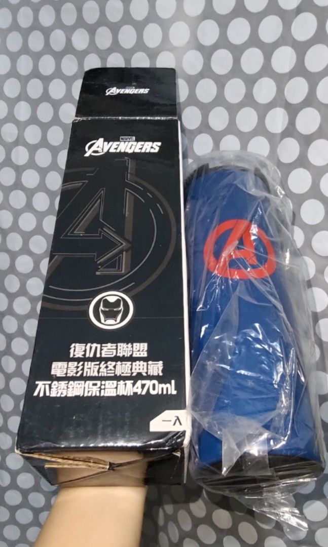 由 dora10392831 (刊登 ID 1383979578，圖片 1) 提交，位於 新北市 (New Taipei) 的 漫威復仇者聯盟不鏽鋼保溫瓶保溫杯水壺水杯美國隊長款 (類別：水杯、水壺)，說明：有兩個，另有黑豹×1、浩克×1 全帶買三送一。