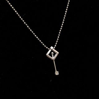 六福 LF 0.05ct鑽石吊墜18K白/750,長19 x 8mm (0.97g) 淨吊墜 pendant only64196896138627110
