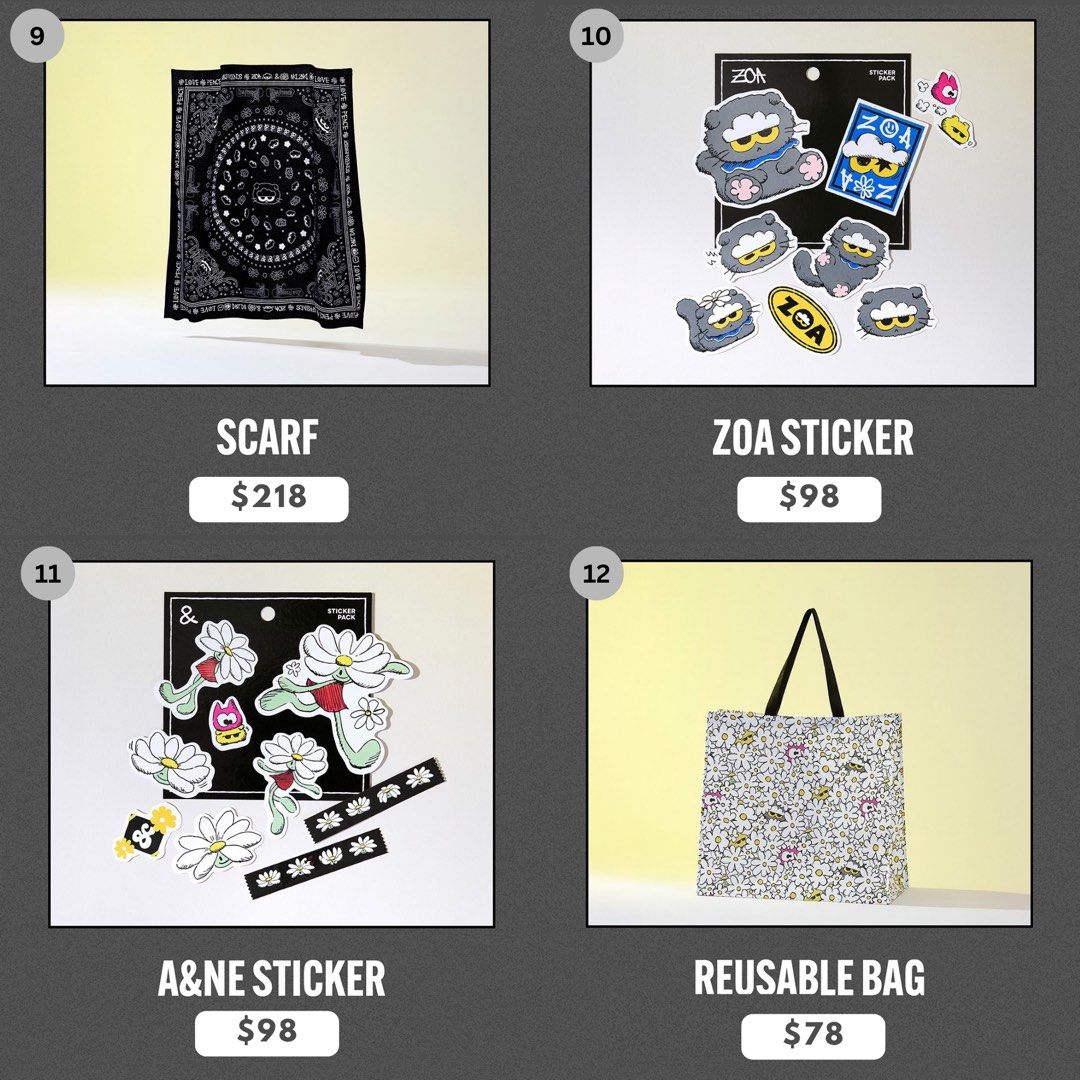 ZO&FRIENDS 3点セット￼バッグ zo&friends gdragon Linefriends