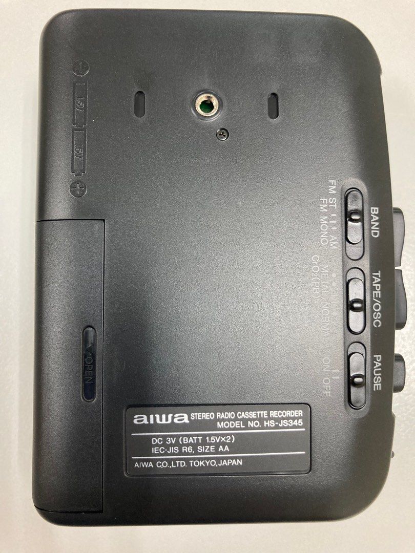 Aiwa HS-JS345 YJ1 B Black Radio Cassette Recorder63235537041283113