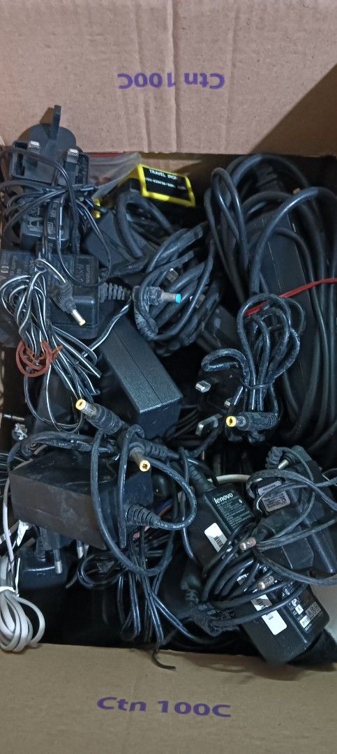 Assorted Power Adapters and Cables - Bulk Lot63226707247235111