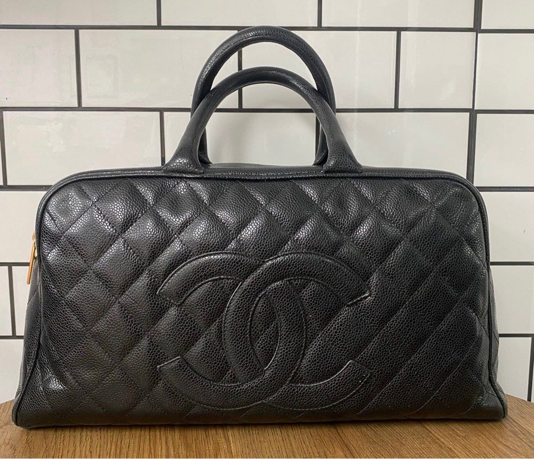 Authentic Chanel (Category: Luxury Bags & Wallets) located in Manila. Submitted by chloe_luxuries (Listing ID 1384023127, Image 1). Description: Guaranteed original Chanel Bowler tote bag Still in very good condition rank A Holo intact No more inclusion bag only Pm for more details .