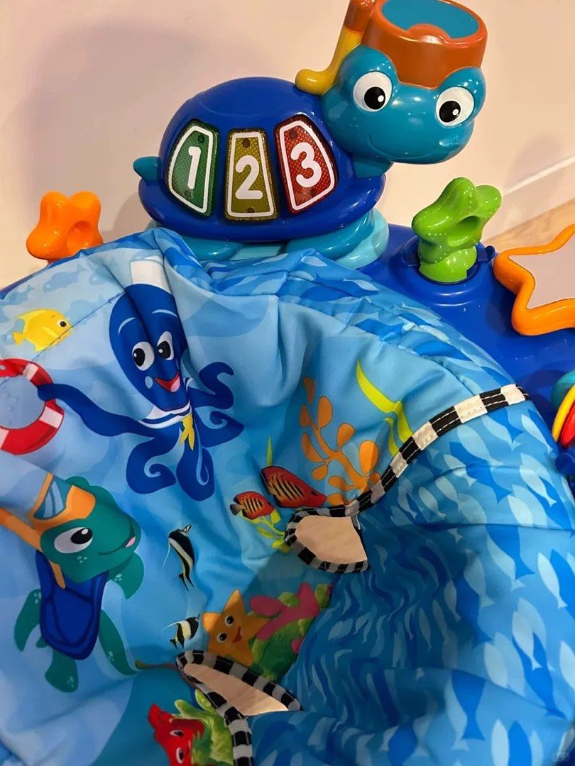 Baby Einstein 2-in Activity Play Table and Jumper (Category: Infant Playtime) located in Manila. Submitted by 17thfinds (Listing ID 1384013521, Image 3). Description: In very good condition Ayaw magpaiwan ni baby ng matagal kaya bago bao pa siya. 4 months ago lang nabili, but mga 2 months lang ata nagamit not everyday pa:) Note: this was bought in abroad. Will sell this in lesser price already. RFS: learning to walk na si baby kaya ayaw na talaga