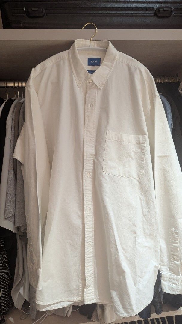 由 ttps921115 (刊登 ID 1384013974，圖片 1) 提交，位於 台北市 (Taipei) 的 Beams whirt shirt 寬版襯衫 (類別：襯衫)，說明：beams襯衫 size: L 幾乎沒穿過，隨意賣。