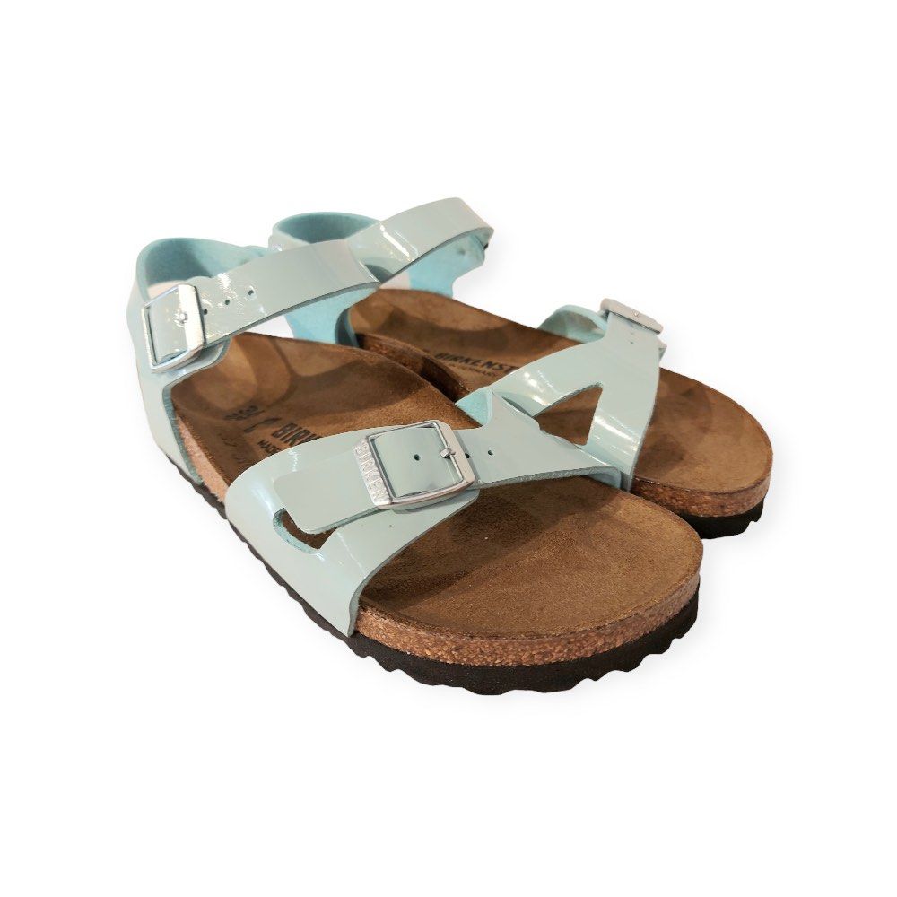 Birkenstock Sandal Rio Kids 1026870 Surf Green made in germany