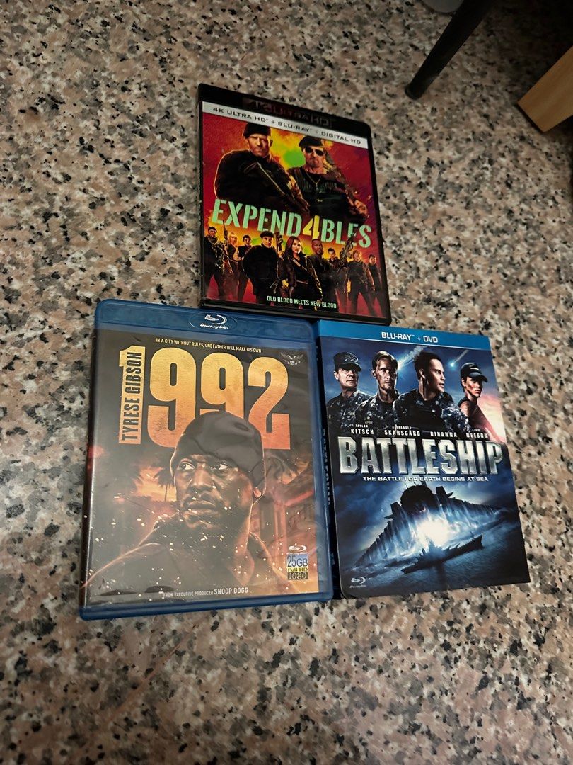 Blu-ray Movie Bundle: Expend4bles, 992, Battleship, Hobbies &amp; Toys ...