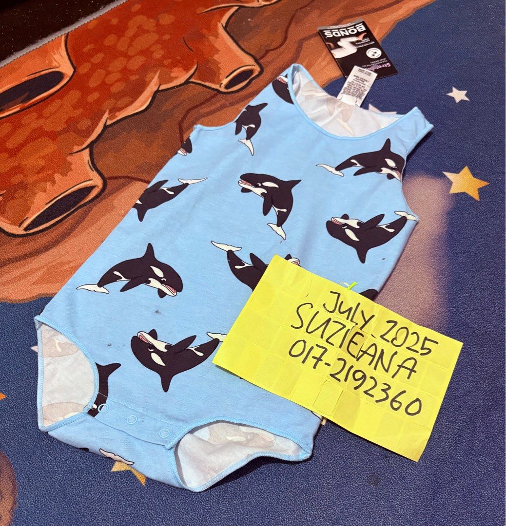 Bodysuit Bonds (Category: Babies & Kids Fashion) located in Shah Alam. Submitted by suzieanahamdan (Listing ID 1383894468, Image 1). Description: Nwt Sz 12-18 RM25 Ada sedikit stain mmg dpt dari ps boleh refer gmbr yee.