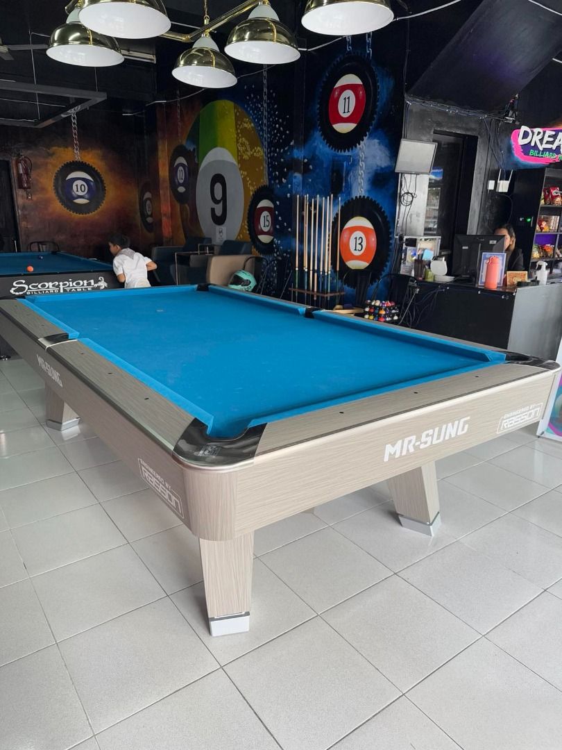 BRANDNEW BILLIARD MR SUNG ! (Category: Billiards and Bowling) located in Iloilo. Submitted by maling13 (Listing ID 1383864568, Image 1). Description: SA MGA GUSTO PONG MG'START NG BILYARAN NA SWAK LNG SA BUDGET,MERON KMING AVAILABLE DITO NA KAYANG KAYA NG BUDGET MO. 😊 WE ACCEPT INSTALLMENT VIA CREDIT CARD & LAY AWAY ! 👌 *OUR STORE AND SHOWROOM ARE LOCATED HERE: -SAN PABLO LAGUNA -METRO MANILA -DAVAO CITY -CEBU CITY -BULACAN BILLIARD & ARCADE HA