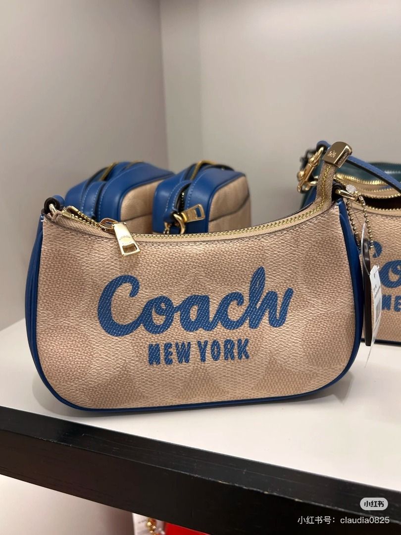 Coach Teri Mini Crossbody Bag in Signature Canvas with Coach Artwork ...