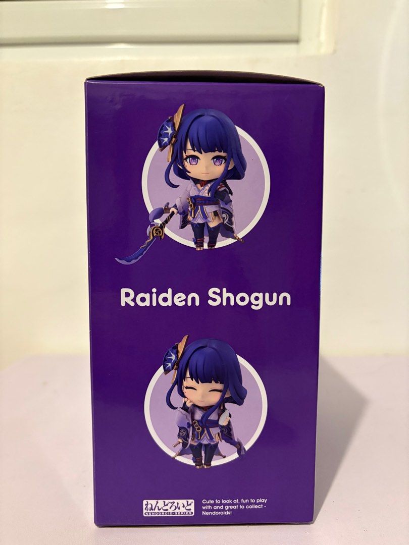 GENSHIN IMPACT RAIDEN SHOGUN NENDROID (Category: Figurines & Statues) located in Tagaytay City. Submitted by sugacollects (Listing ID 1384048170, Image 2). Description: ITEM IS BRAND NEW AND ONHAND! From the game “Genshin Impact” comes a Nendoroid of Raiden Shogun, the ruler of Inazuma! Face plates: · Composed face · Wide-eyed face · Smiling faces Optional parts: · Musou Isshin · Engulfing Lightning · Dango milk · Other optional parts for differe