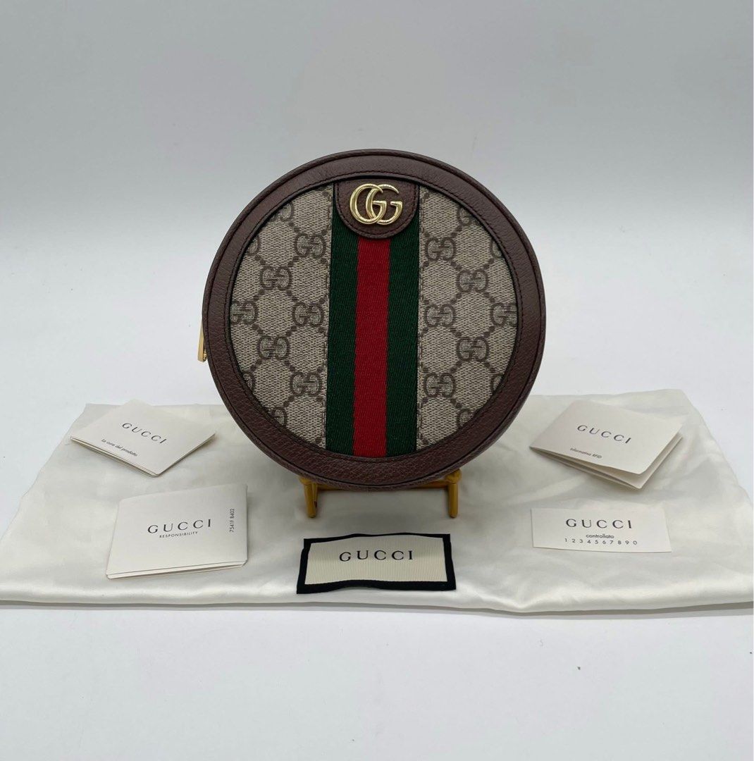 Gucci Ophidia round bag (Category: Luxury Bags & Wallets) located in Quezon City. Submitted by jmscm (Listing ID 1383910654, Image 1). Description: Gucci Ophidia round bagpack RANK SA Guaranteed authentic! 44k Inclusion: Dust Bag, Booklet and Box .