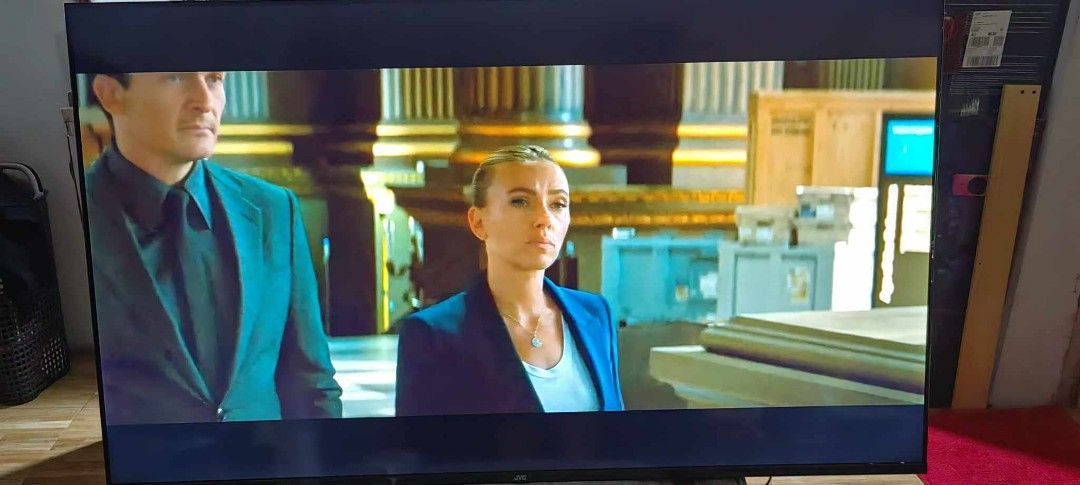 JVC Ultra HD Android tv 65in (Category: TV) located in Taytay. Submitted by mikz_1303 (Listing ID 1383984921, Image 3). Description: JVC Ultra HD Android tv 65in almost new Plastic still Intact Ultra Thin Bezels From New Zealand 220v Android 11 Complete Pick up in Taytay.