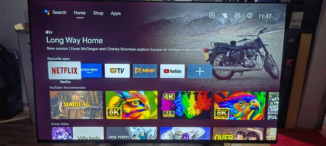 JVC Ultra HD Android tv 65in (Category: TV) located in Taytay. Submitted by mikz_1303 (Listing ID 1383984921, Image 2). Description: JVC Ultra HD Android tv 65in almost new Plastic still Intact Ultra Thin Bezels From New Zealand 220v Android 11 Complete Pick up in Taytay.