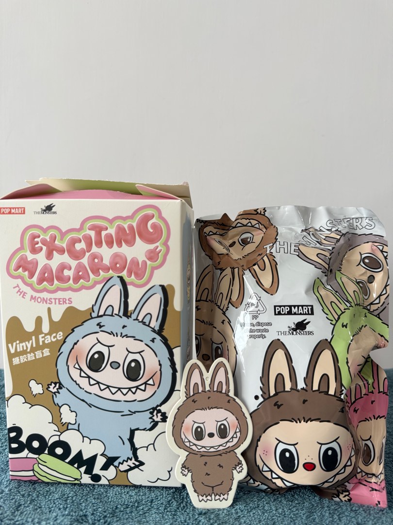 【正規品】Labubu Exciting Macaron Toffee Labubu The Monsters Exciting Macaron Vinyl Face Series