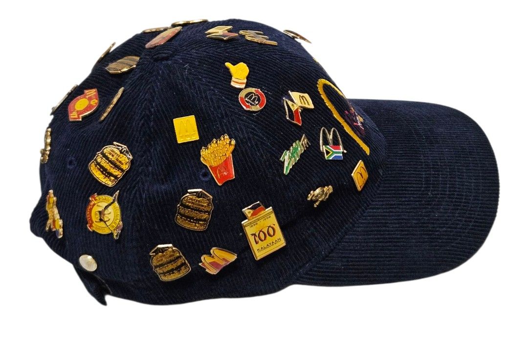 McDonald's McDo Philippines Rookie 1999 cap (Category: Caps & Hats) located in Las Pinas. Submitted by 05.11minimalist (Listing ID 1383913487, Image 3). Description: Vintage. McDonald's Philippines 1999 Rookie blue cap. With 39 assorted mostly McDonald's related pins. Great condition corduroy cap. OSFM. Please do not make any OFFER if you have no intentions of buying. Do not BUY if in doubt. Actual pics of items posted/listed. No Reservation. No 