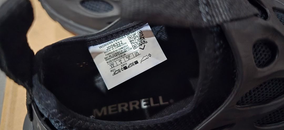 Merrell Hydro Runner Triple Black Noir Women Hiking Shoes - 37 EUR/6.5 ...