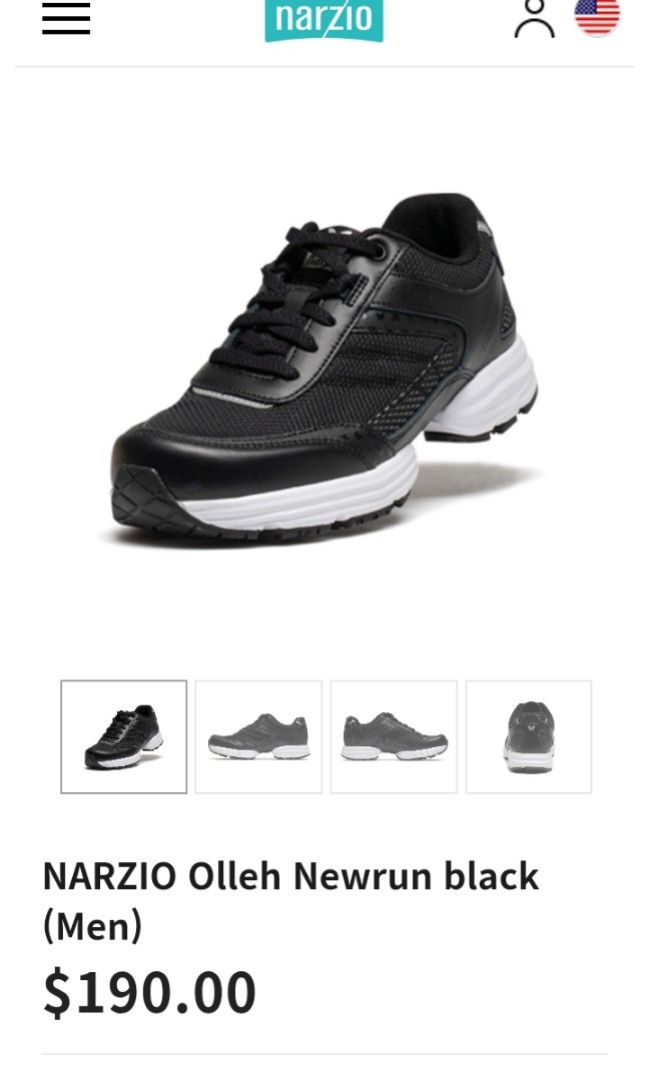 Narzio Olleh new run black (Category: Sneakers) located in Dasmarinas. Submitted by melaina (Listing ID 1383946435, Image 3). Description: From balik bayan box Never been used Makinis at mabango pa amoy bago Size 7.5 Original price 8,900 php Selling at 2,499 Well known shoe brand in US Rfs: di kasya sa akin size 9 kc ako.