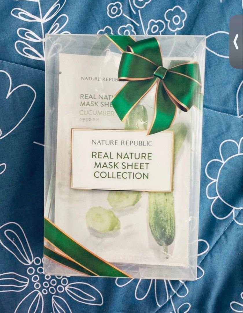 Nature Republic Real Nature Mask Sheet (Category: Face Care) located in San Mateo. Submitted by summerph (Listing ID 1383948379, Image 1). Description: Nature Republic Real Nature Mask Sheet 13 pcs in a box Expiration: Nov 2026 RFS: Decluttering .