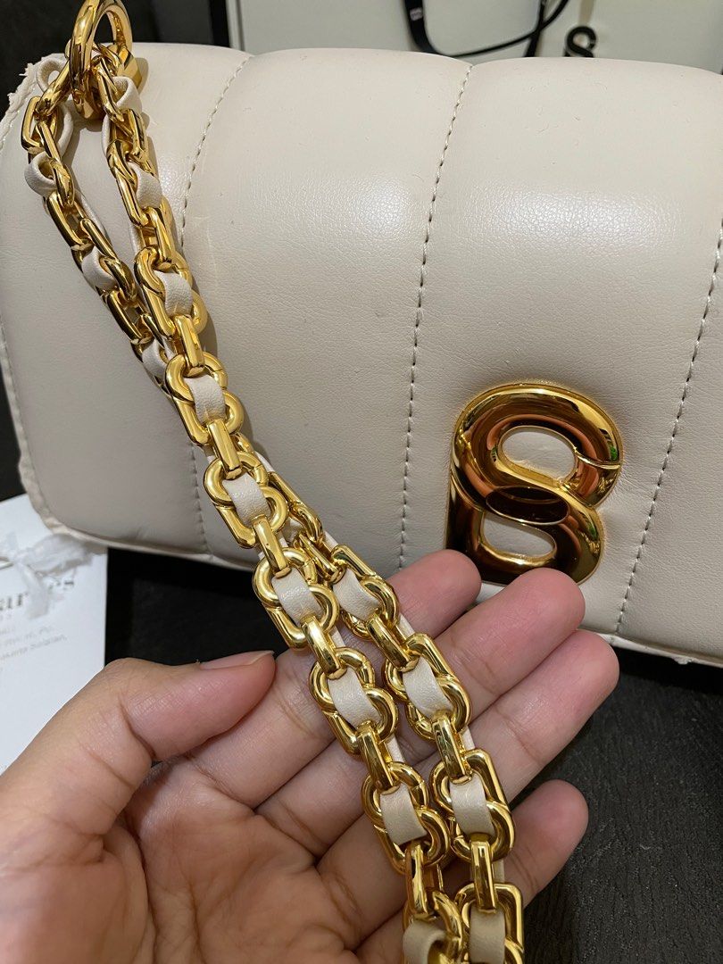 Nora twist Nora flap bag buttonscarves