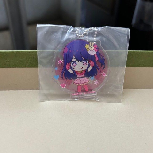 Oshi no Ko Acrylic Keychain — Bandai Namco (Category: J-Wave Merchandise) located in Singapore. Submitted by xenshine.co (Listing ID 1383999982, Image 3). Description: Bandai Namco Oshi no Ko Acrylic Keychains directly from Japan $10 each, brand new in sealed plastic 1. Ai Hoshino with Ruby and Aqua ✅ SOLD 2. Ai Hoshino Signature Pose (1 available) 3. Ai Hoshino Singing Pose (2 available) Buy in bundle for discount, please feel free to drop a tex