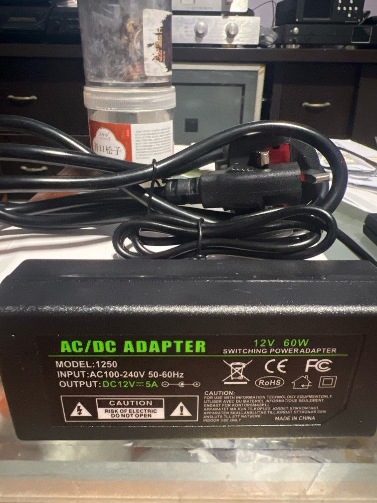 Power supply 12v 5A for equipments, cameras, lights, aquarium, etc63226707517057119