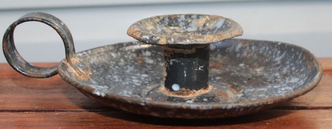 Preloved Metal Wee Willy Winky Candle Holder, Rustic Candle Holder (Category: Home Decor) located in Burnie. Submitted by tasmanianbeauties (Listing ID 1384045742, Image 3). Description: Preloved Metal Wee Willy Winky Candle Holder, Rustic Candle Holder Visit my website, www.tasmanianbeauties.com.au, for this and other great finds. Paypal and credit card facilities available. Farmhouse decor. It is made of metal. It has a maximum diameter of 12.9