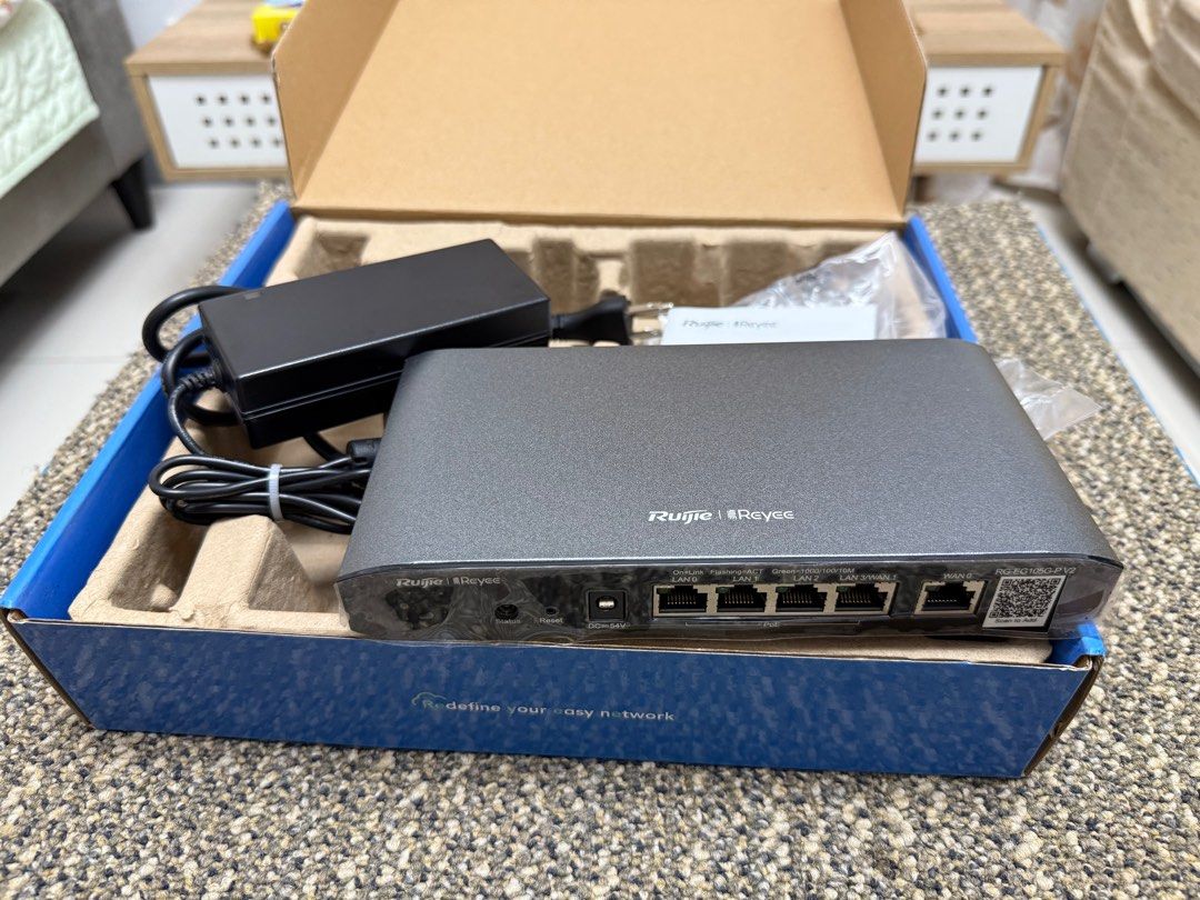Reyee RG-EG105G-P V2 Router Security Gateway (Category: Networking) located in Quezon City. Submitted by bigaymarkjoseph (Listing ID 1383862945, Image 2). Description: Reyee RG-EG105G-P V2 Router Security Gateway Like new, almost brand-new Location: Novaliches Quezon City.