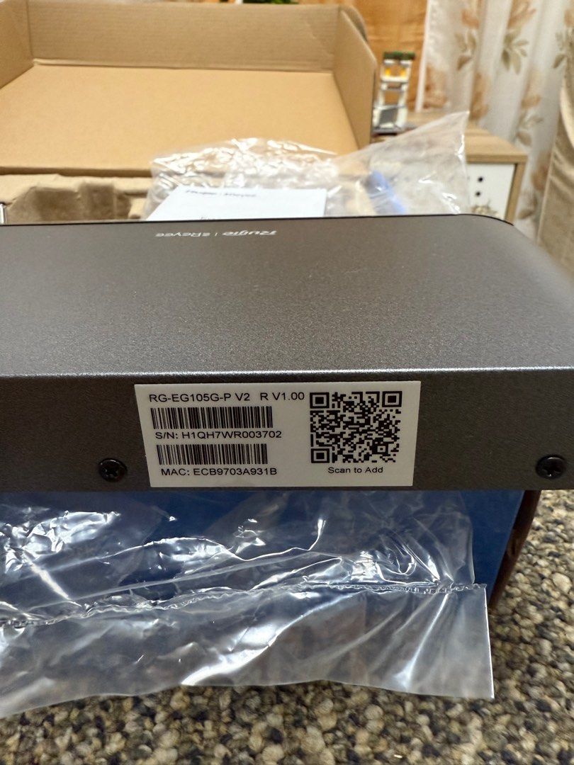 Reyee RG-EG105G-P V2 Router Security Gateway (Category: Networking) located in Quezon City. Submitted by bigaymarkjoseph (Listing ID 1383862945, Image 3). Description: Reyee RG-EG105G-P V2 Router Security Gateway Like new, almost brand-new Location: Novaliches Quezon City.