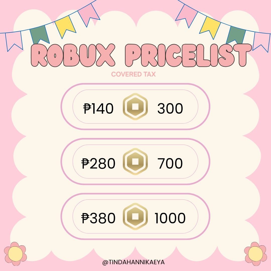ROBUX Gamepass (Category: In-Game Products) located in Daet. Submitted by tindahannikaeya (Listing ID 1381245347, Image 1). Description: PLEASE READ FIRST BEFORE BUYING: ☆ 0-7 days po bago mabili ang gamepass niyo kasi depende po yan sa stock and supplier !! :) NO TO RUSH ORDERS PLEASE FREQUENTLY ASKED QUESTIONS : 1. How long until I receive the robux? - 3 - 5 days. 2. How do I make a gamepass? - You can watch a youtube tutorial or i can send you