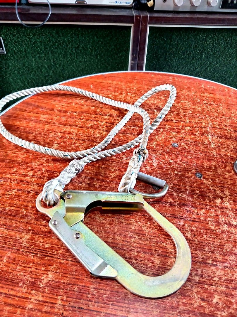 Safety belt harness (Category: Construction Tools & Equipment) located in Manila. Submitted by josephzila93964 (Listing ID 1383873202, Image 2). Description: For sale Assorted safety harness belt 1. Fujidenko Denkei hook almost new 2. TOYO Safety hook used but still safe to use 3. Danko Titan hook Heavy Duty used from Japan Take all Php 2,500 only.