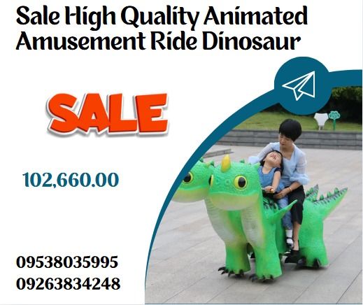Sale High Quality Animated Amusement Ride Dinosaur, Everything Else ...