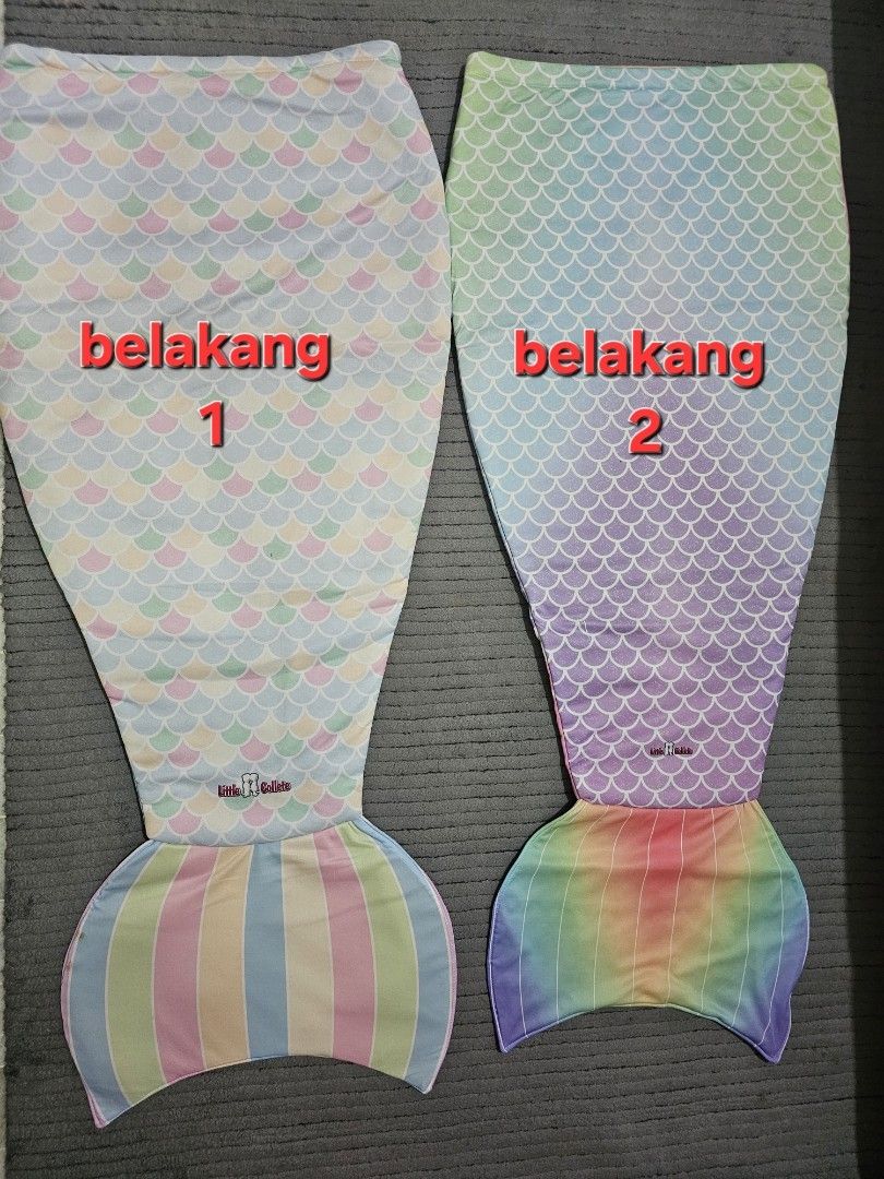 Selimut mermaid (Kategori: Orang Tua, Bayi & Anak - Lainnya) berada di Surabaya. Dikirim oleh myownpl (ID iklan 1383887690, Gambar 2). Deskripsi: model mermaid, hanya masuk bagian atas, bagian bawah tertutup tidak ada lubang. bahan super lembut nyaman & tebal. panjang total 131. panjang selimut 97. ada 2 pilihan motif, ukuran semua sama 🥰 harga tertera, harga per pc 🤗 ini barang rare ya, nggak pasaran. kolpri beli di LN, dijual krn gak sempet k
