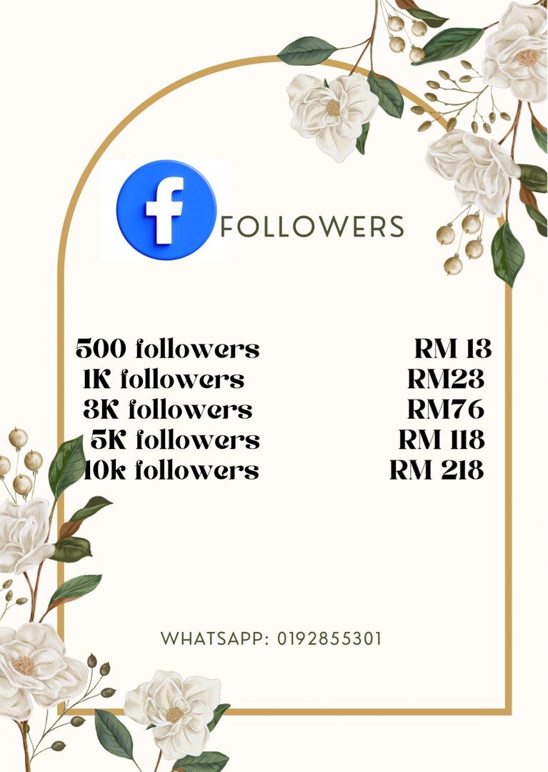 Servis FB Followers Murah – Laju & Confirm Masuk! (Category: In-Game Products) located in Kuala Lumpur. Submitted by aqiffafnan37257 (Listing ID 1383925773, Image 1). Description: jom naikkan followers untuk tiktok, instagram youtube dan pelbagai lagi untuk business & content creator 🤔 ? Jangan risau ada service booster by nanbooster 💢 ✅ 100% Trusted Seller With Feedback! ✅ Order melalui supplier dan sistem. ✅ Followers & subscriber real acc ma