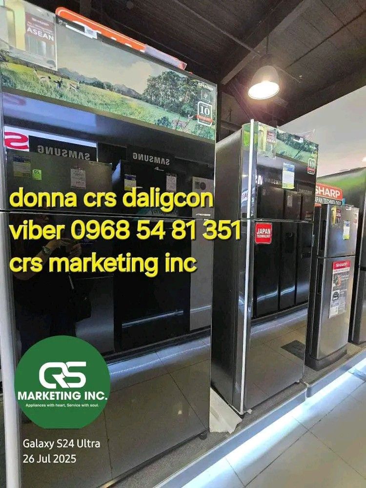 Sharp two door refrigator (Category: Refrigerators and Freezers) located in Quezon City. Submitted by daligcon19 (Listing ID 1383898628, Image 2). Description: 💚 SHARP TWO DOOR REFRIGERATOR INVERTER NO FROST / SHARP REF 💚 📍TWO DOOR NO FROST INVERTER FTS SERIES SJ-FTS07BVS-DS 6.4 - 16,500 SJ-FTS08BVS-DS 7.9 - 17,900 SJ-FTS09BVS-DS 8.9 - 19,800 SJ-FTS11BVS-DS 10.1 - 22,700 SJ-FTS13BVS-DS 12.7 - 24,800 FTG SERIES SJ-FTG15BVP-BK 15.1 - 33,900 SJ-F