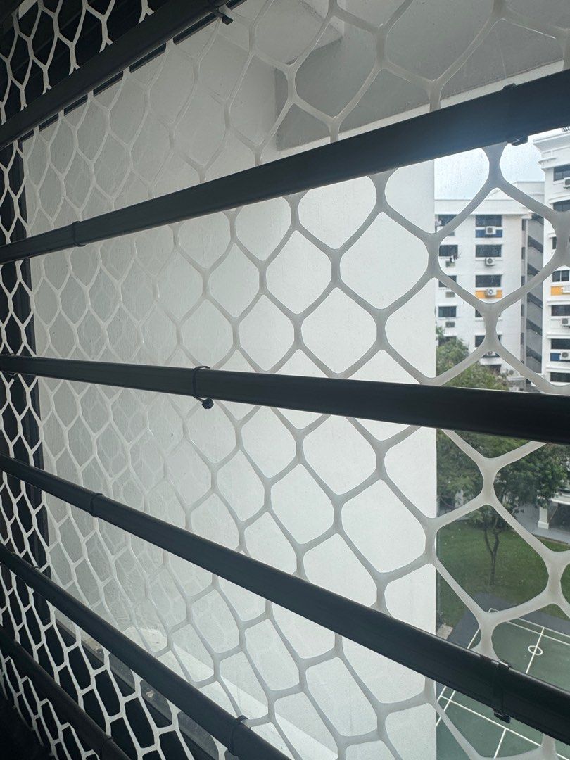 Solid plastic mesh for pets (Category: Home Improvement Tools & Accessories) located in Singapore. Submitted by frisbb (Listing ID 1383901338, Image 3). Description: 6 meters long (width is 2 meters) . Hole diameter is 5cm White color Good quality Self collect or can arrange for delivery for free(at my convenient date/time). Woodlands area. .