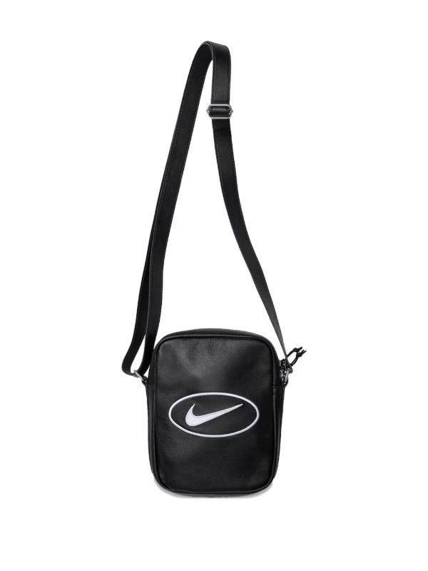 Supreme Nike Leather Shoulder Bag Black Supreme Nike Leather