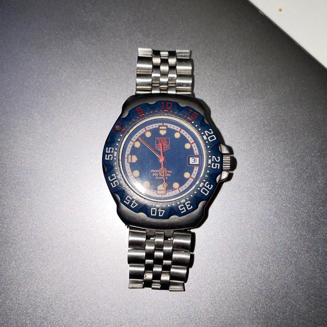 TAG Heuer 1995 Formula 1 Quartz (Blue Dial) (Category: Luxury Watches) located in Baguio. Submitted by matchays (Listing ID 1383961015, Image 2). Description: except for the minor scratches, watch has been well taken care of! still working and in good condition. was stored away at home and only had the battery replaced last july 28 2025. with extra links.