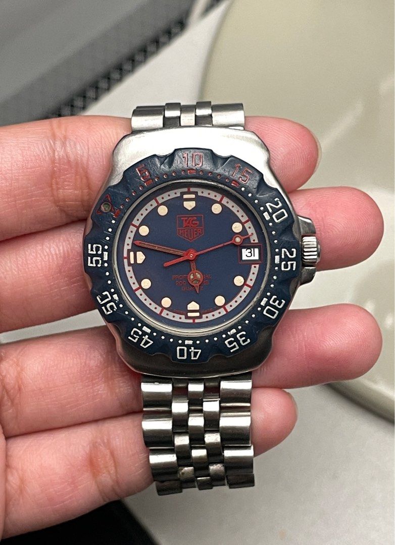 TAG Heuer 1995 Formula 1 Quartz (Blue Dial) (Category: Luxury Watches) located in Baguio. Submitted by matchays (Listing ID 1383961015, Image 3). Description: except for the minor scratches, watch has been well taken care of! still working and in good condition. was stored away at home and only had the battery replaced last july 28 2025. with extra links.