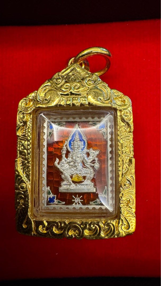 Thai Amulet : Pure Silver Stamp Phra Phrom , LP Diu (Lp Tiew), BE 2561 ...