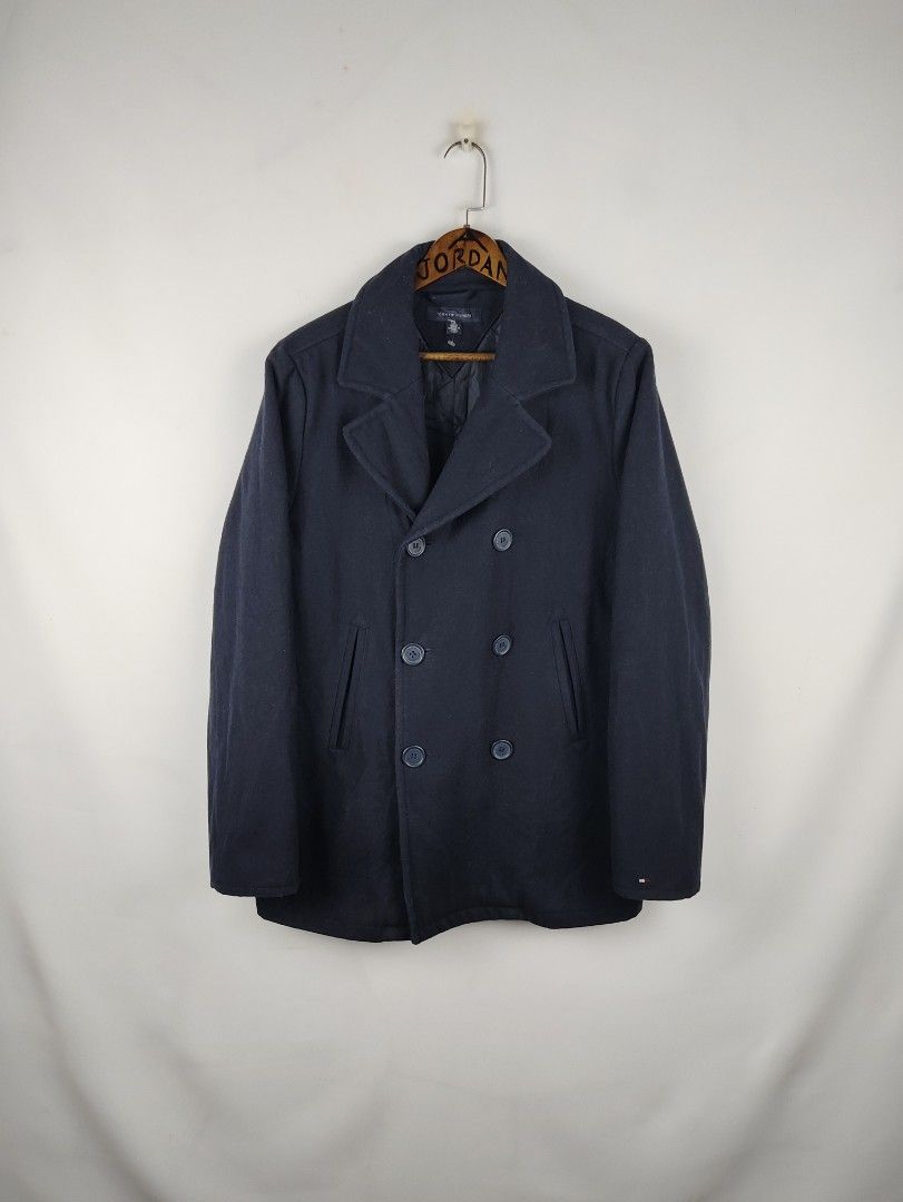 TOMMY HILFIGER MENS DOUBLE BREASTED (Category: Coats, Jackets and Outerwear) located in Baguio. Submitted by archival_thrifted.ph. (Listing ID 1383999788, Image 1). Description: FOR SALE‼️ .TOMMY HILFIGER MENS DOUBLE BREASTED .EXCELLENT CONDITION .SIZE SMALL ON TAG,CAN FIT M-L .PHP 1380 PLUS SF .❌❌ COP/COD .MOP GCASH .COURIER J&T .BAGUIO AREA .DM FOR SURE BUYER TY.