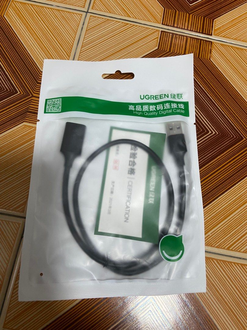 Ugreen US103 USB 2.0 Extension Cable 0.5m (Black)63226707277953112